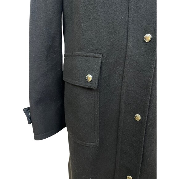 Michael Kors Brown Women’s Hooded Coat With Button Details Sz 10 - Picture 5 of 11